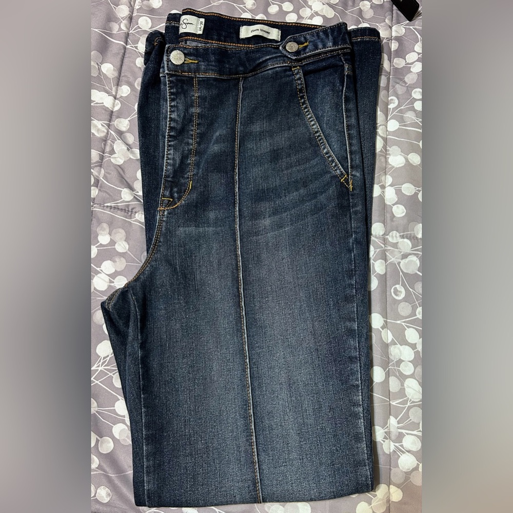 Jessica Simpson Blue Boot Cut Jeans with Vintage Wash